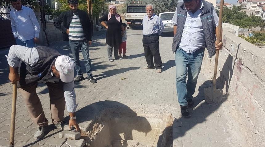 G&uuml;lşehir&rsquo;de yollar tekrar onarılıyor