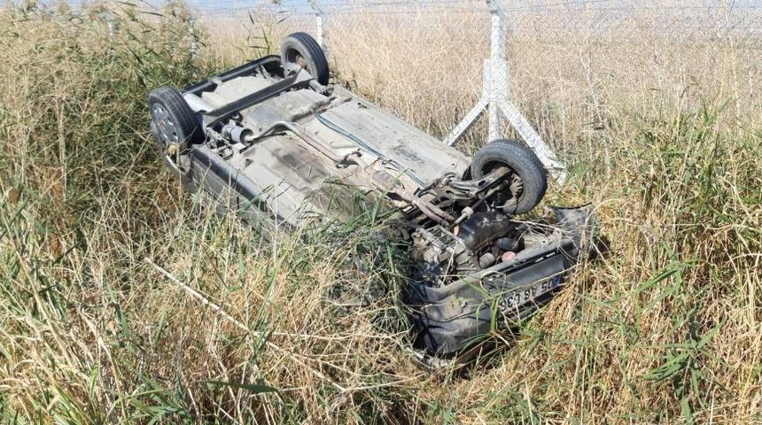 Otomobil takla attı: 1 yaralı