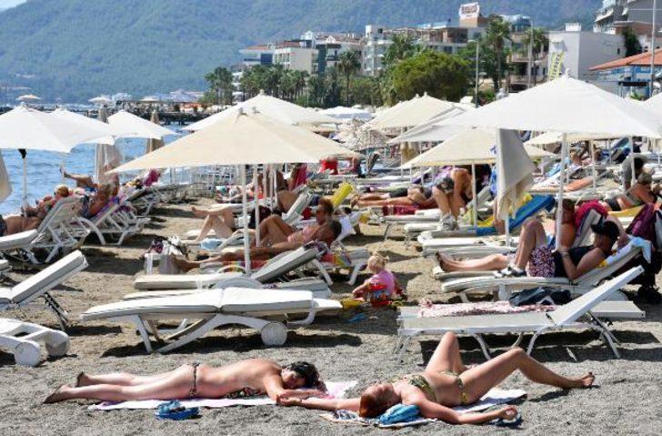 Marmaris'te eylül ayında plajlar doldu taştı! G5