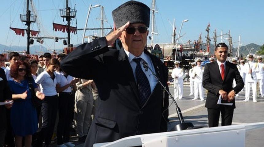 Marmaris&rsquo;te &lsquo;Gaziler g&uuml;n&uuml;&rsquo; t&ouml;renle kutlandı