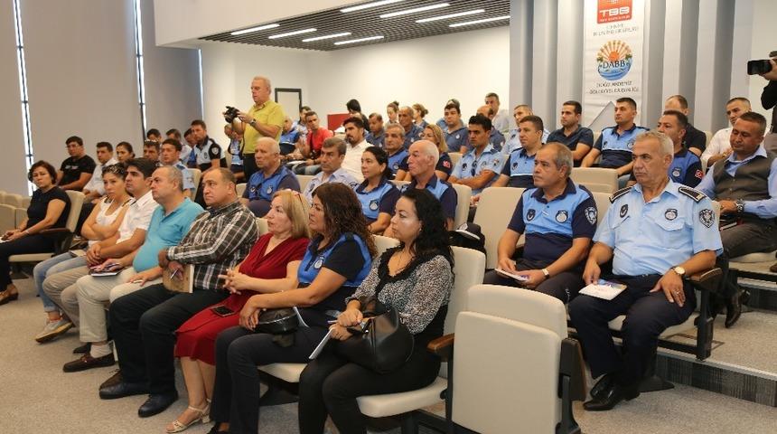 Mersin&rsquo;de zabıtalara ortak eğitim