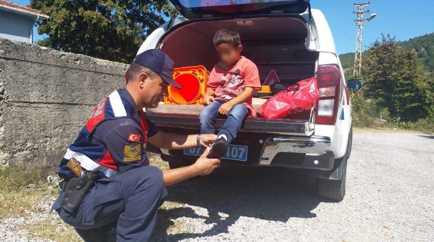 Jandarmadan yürek ısıtan davranış