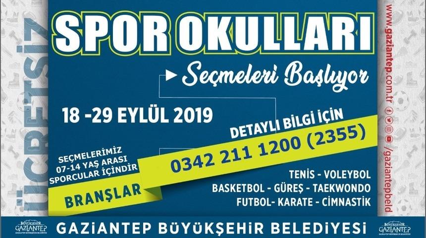Spor okulları se&ccedil;meleri başlıyor