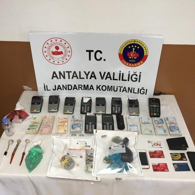 Alanya’da kredi kartı dolandırıcılığına 2 tutuklama