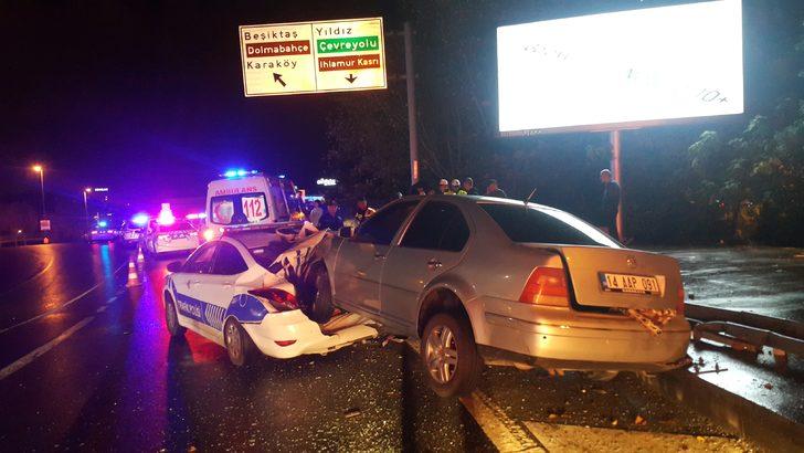 Trafik polisleri, kaza yapan araca müdahale ederken şoku yaşadı! G2