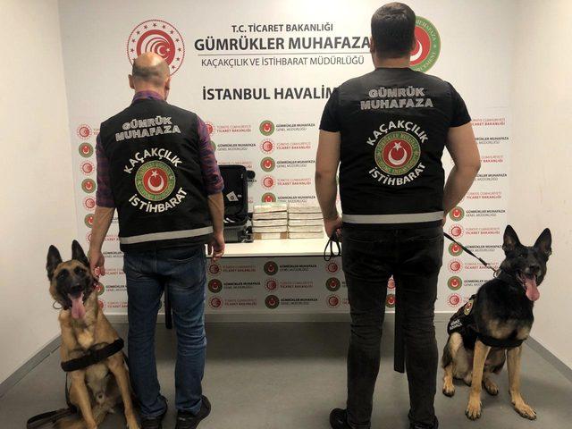 İstanbul Havalimanı'nda 13 kilogram kokain ele geçirildi