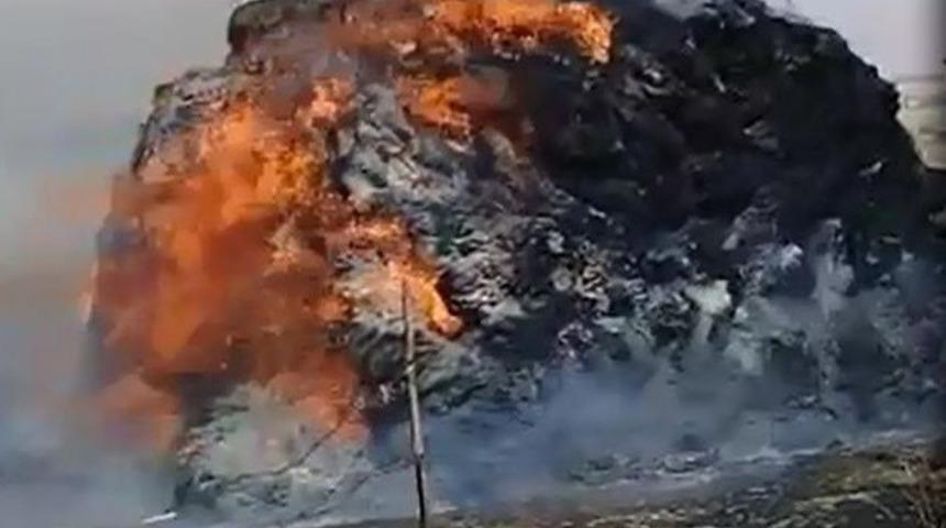 2 bin bağ ot alev alev yandı