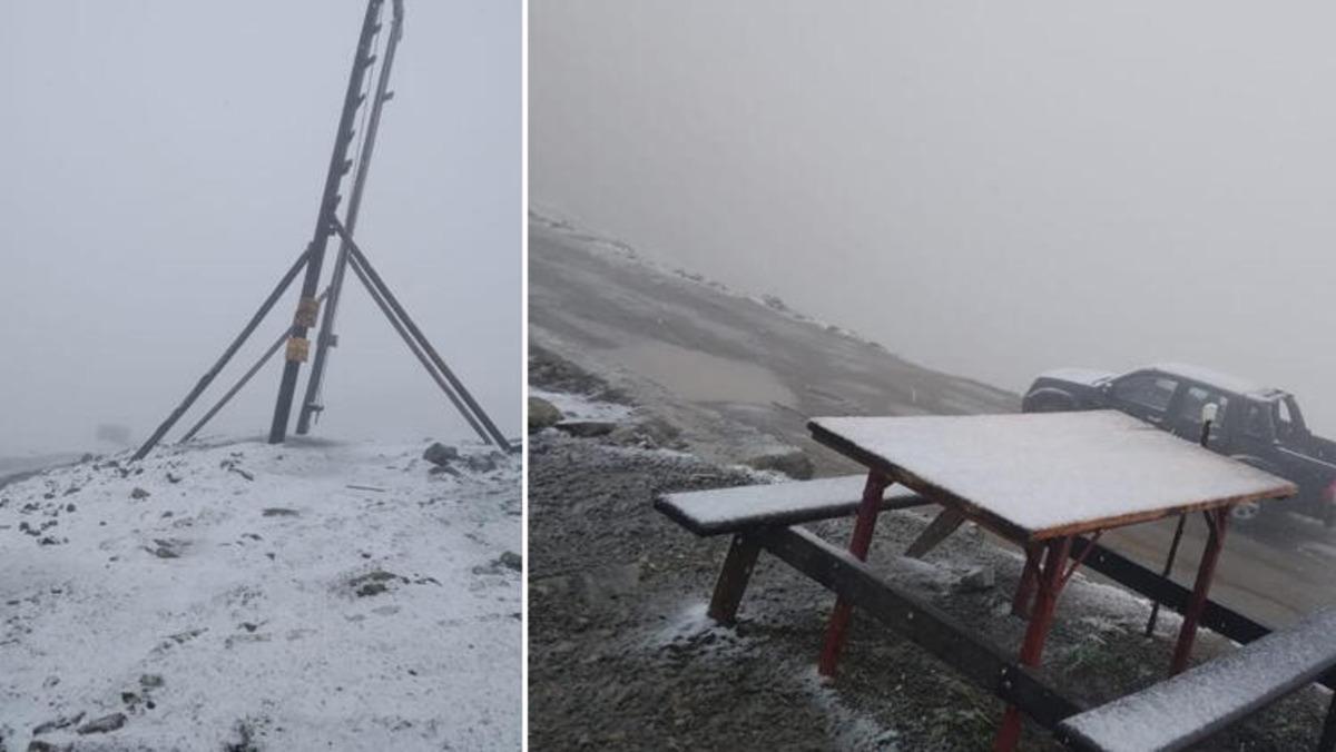 Mevsimin ilk karı yağdı! Her yer beyaza b&uuml;r&uuml;nd&uuml;