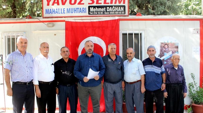 Adıyamanlı muhtarlardan HDP önündeki annelere destek