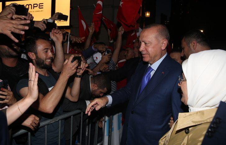 Cumhurbaşkanı Erdoğan'a New York'ta coşkulu karşılama! G4