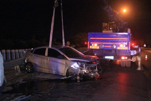 Makas atan alkollü sürücü trafik kazasına neden oldu