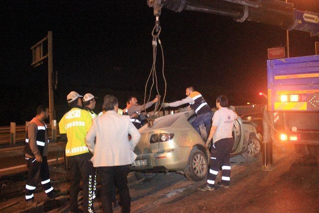 Makas atan alkollü sürücü trafik kazasına neden oldu