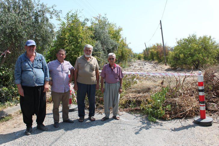 Mersin'de 50 yıldır kullanılan yol özel mülkiyet gerekçesiyle kapatıldı G1