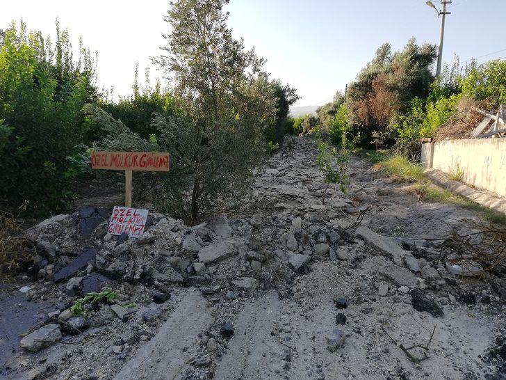 Mersin'de 50 yıldır kullanılan yol özel mülkiyet gerekçesiyle kapatıldı G3