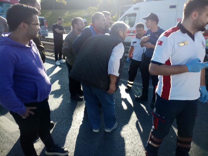 Son dakika: E-5'te trafik kazası! Trafik kilit!  G2