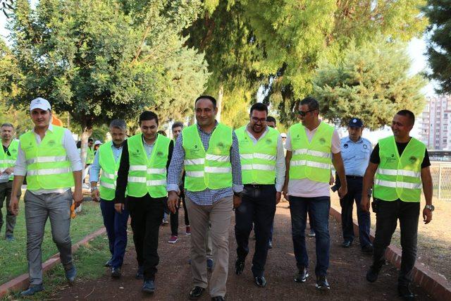 Yumuktepe Höyüğü’nde temizlik çalışması