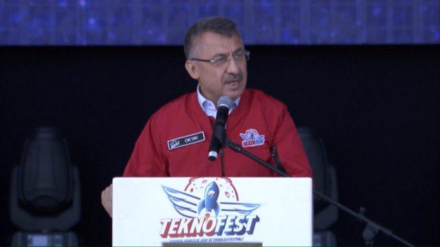 Fuat Oktay Teknofest İstanbulun kapanış töreninde konuştu