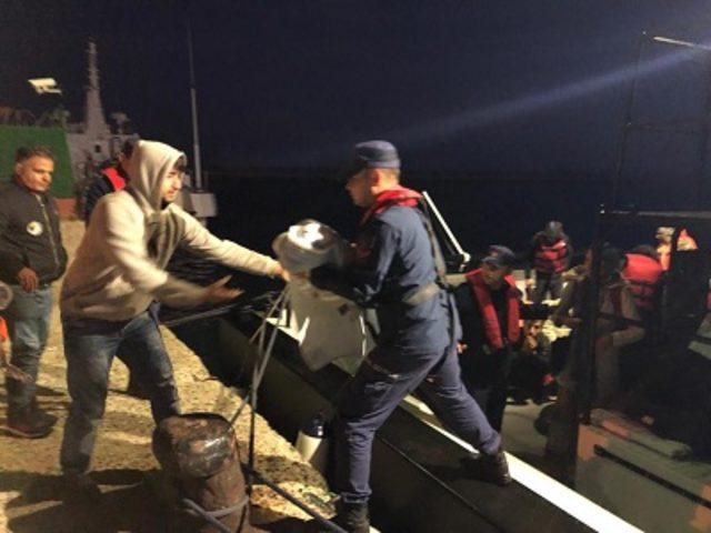 Edirne'de lastik botta 40 kaçak göçmen yakalandı