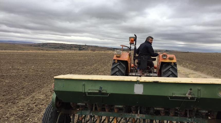 Yozgat’ta çiftçiler buğday ekimine başladı