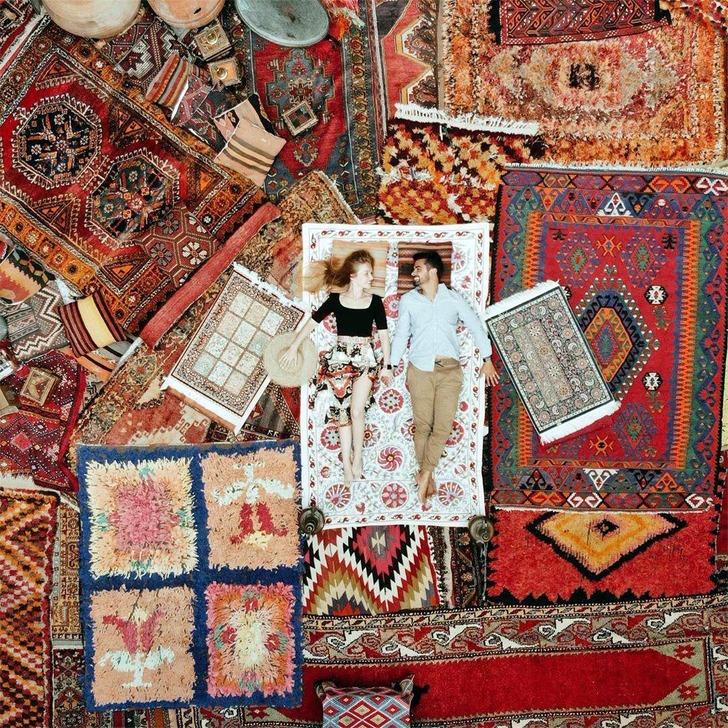 Rengarenk halı hanı, fotoğraf stüdyosu oldu G5