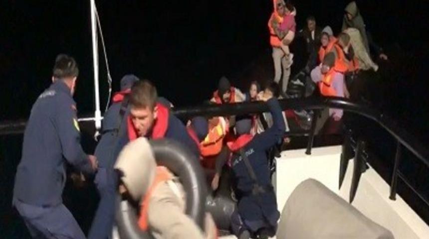 Edirne a&ccedil;ıklarında 40 d&uuml;zensiz g&ouml;&ccedil;men yakalandı