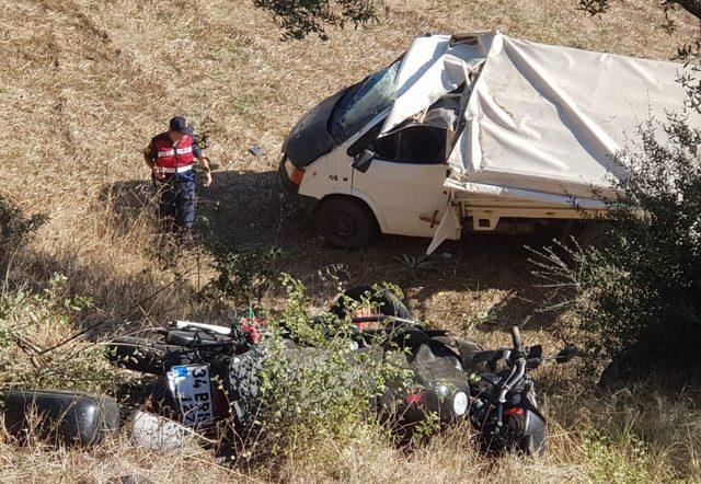 Tire Emniyet Müdürü, motosiklet kazasında yaralandı