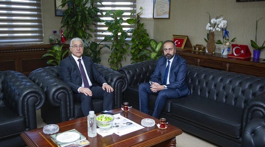 Emniyet M&uuml;d&uuml;r&uuml; Ekici&rsquo;den Rekt&ouml;r Şevli&rsquo;ye veda ziyareti