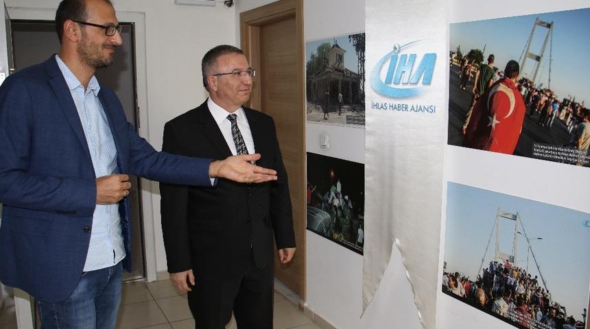 Emniyet M&uuml;d&uuml;r&uuml; Cang&uuml;l&rsquo;den İHA&rsquo;ya veda ziyareti