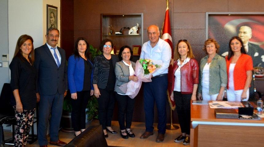 S&ouml;ke Kent Konseyi yeni y&ouml;netiminden Başkan Tuncel&rsquo;e ziyaret