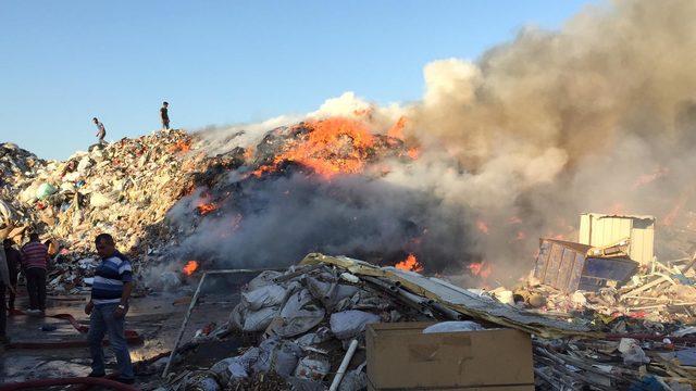 Bursa'da geri dönüşüm fabrikasında yangın 