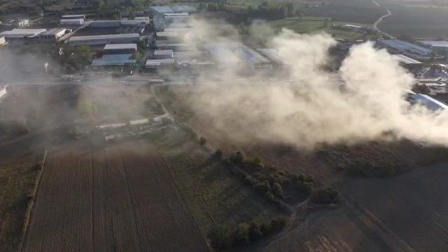 Bursa'da geri dönüşüm fabrikasında yangın (2)