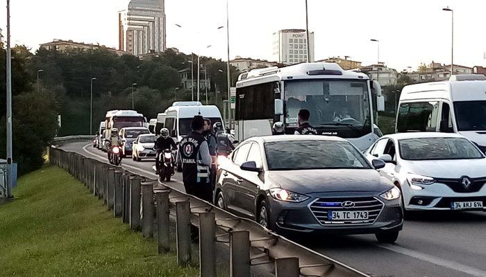 İstanbul'da çakarlı araç denetimi