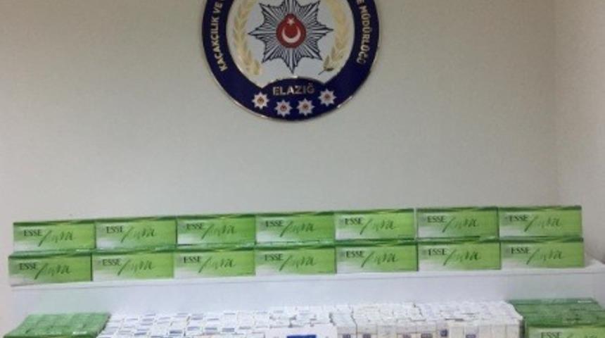 Elazığ&rsquo;da 930 paket ka&ccedil;ak sigara ele ge&ccedil;irildi