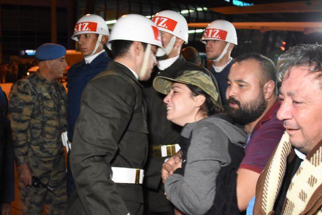 Şehit Teğmen'in cenazesi , Konya'ya getirildi