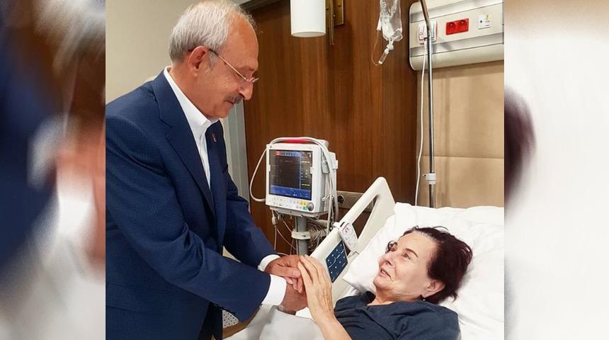 Kemal Kılıçdaroğlu tedavi gören Fatma Girik'i hastanede ziyaret etti!