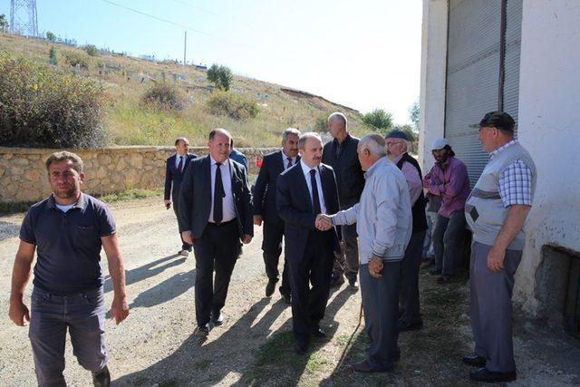 Vali Epcim, Helva köyünde yapımı devam eden çalışmaları inceledi