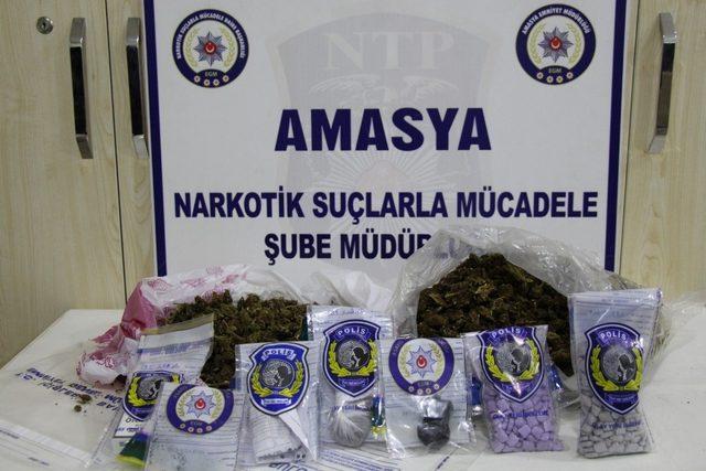 Amasya’da uyuşturucu operasyonu 3 tutuklama