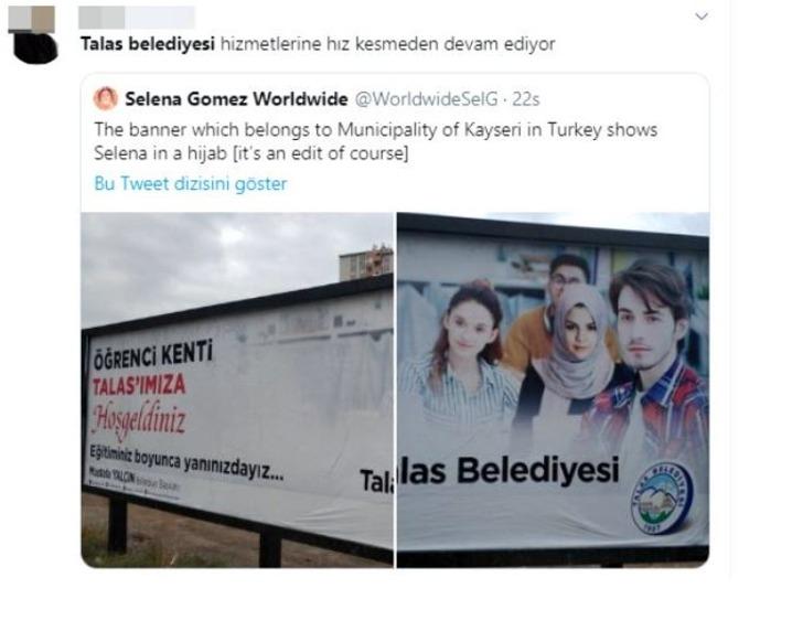 Talas Belediye Başkanı'ndan 'Başörtülü Selena Gomez' açıklaması G4