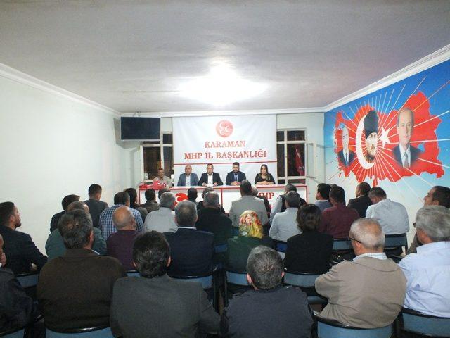 MHP Karaman İl Başkanı Ünüvar: “Kadrolarımız sahada ve zinde olacak”