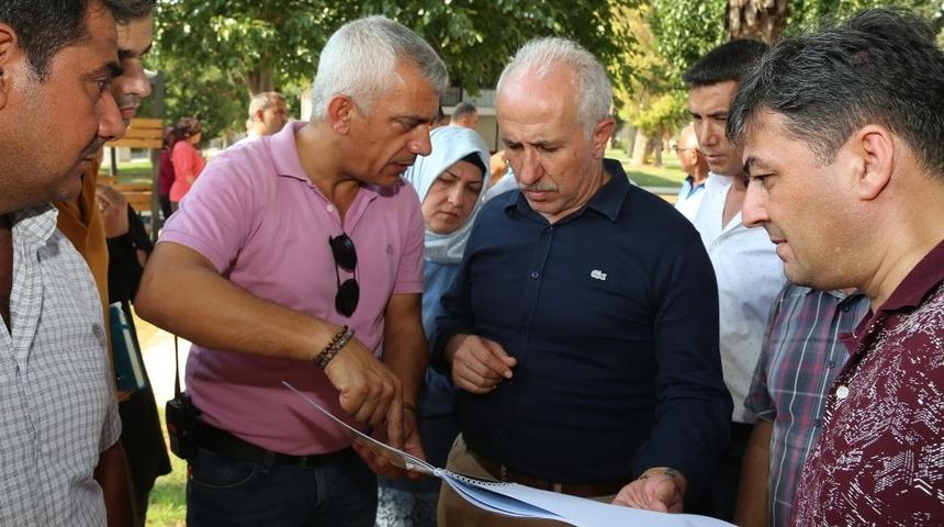 Başkan G&uuml;ltak, Huzurkent&rsquo;te incelemelerde bulundu