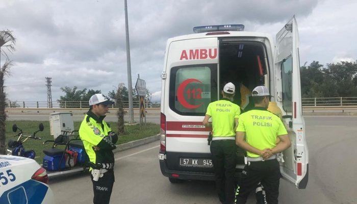 Sinop’ta trafik kazası: 1 yaralı