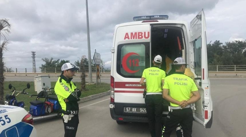 Sinop’ta trafik kazası: 1 yaralı