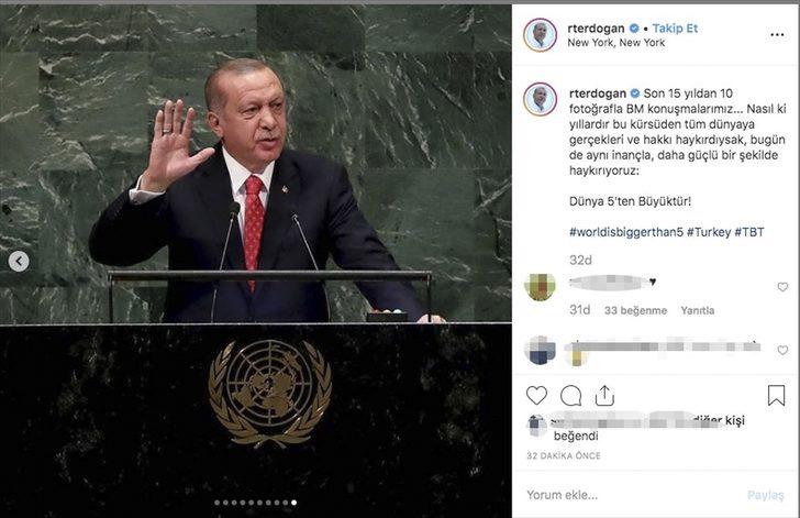 Cumhurbaşkanı Erdoğan BM konuşmalarını Instagram'dan paylaştı G1