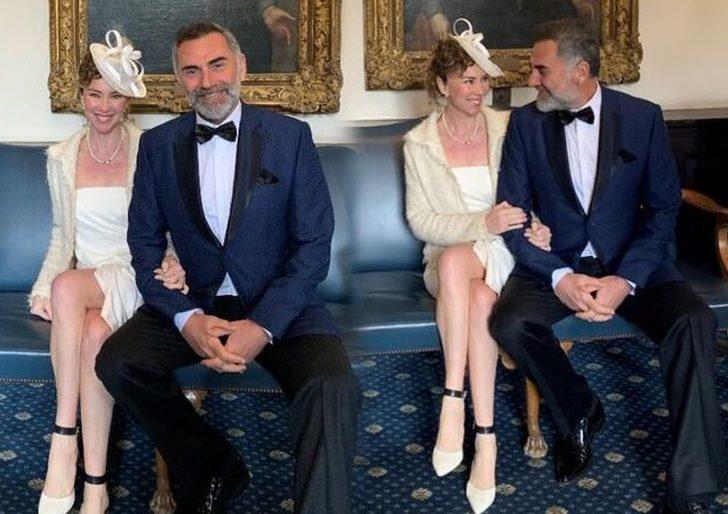 11 yıllık aşkta mutlu son! İnci Türkay ve Atilla Saral, Londra’da evlendi