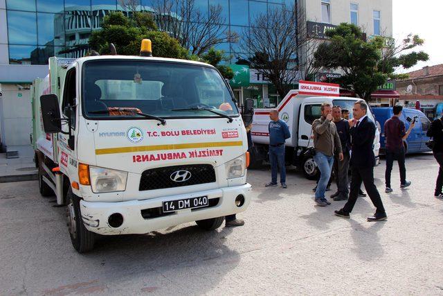 Bolu'da çöp sorunu için 'temizlik ambulansı'