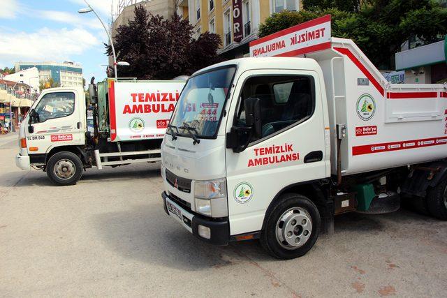 Bolu'da çöp sorunu için 'temizlik ambulansı'