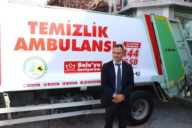 Bolu belediyesinden çöp sorununa ‘Temizlik ambulansı’ çözümü