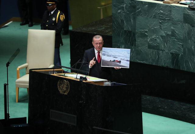 Cumhurbaşkanı Erdoğan, DHA'nın fotoğrafıyla dünyaya mesaj verdi