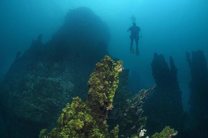 En büyük mikrobiyalitler Van Gölü'nde görüntülendi G3