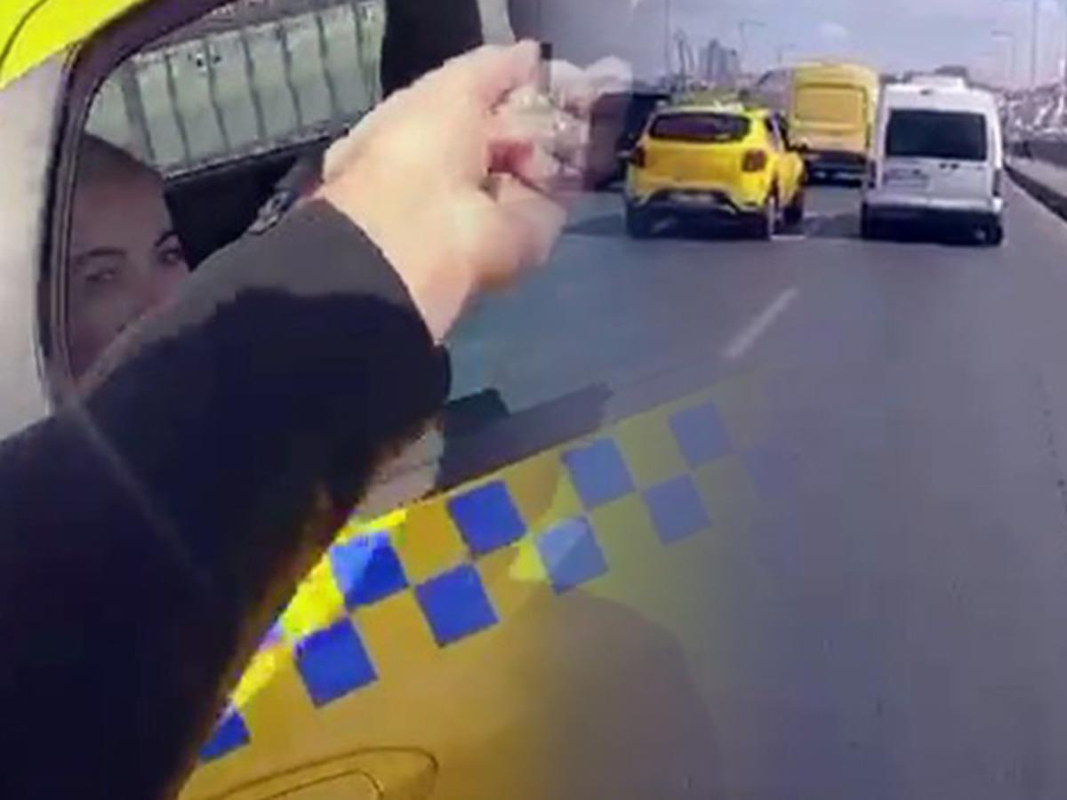 İstanbul'da motosiklet s&uuml;r&uuml;c&uuml;s&uuml; trafiği tehlikeye attı